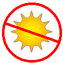 no sun